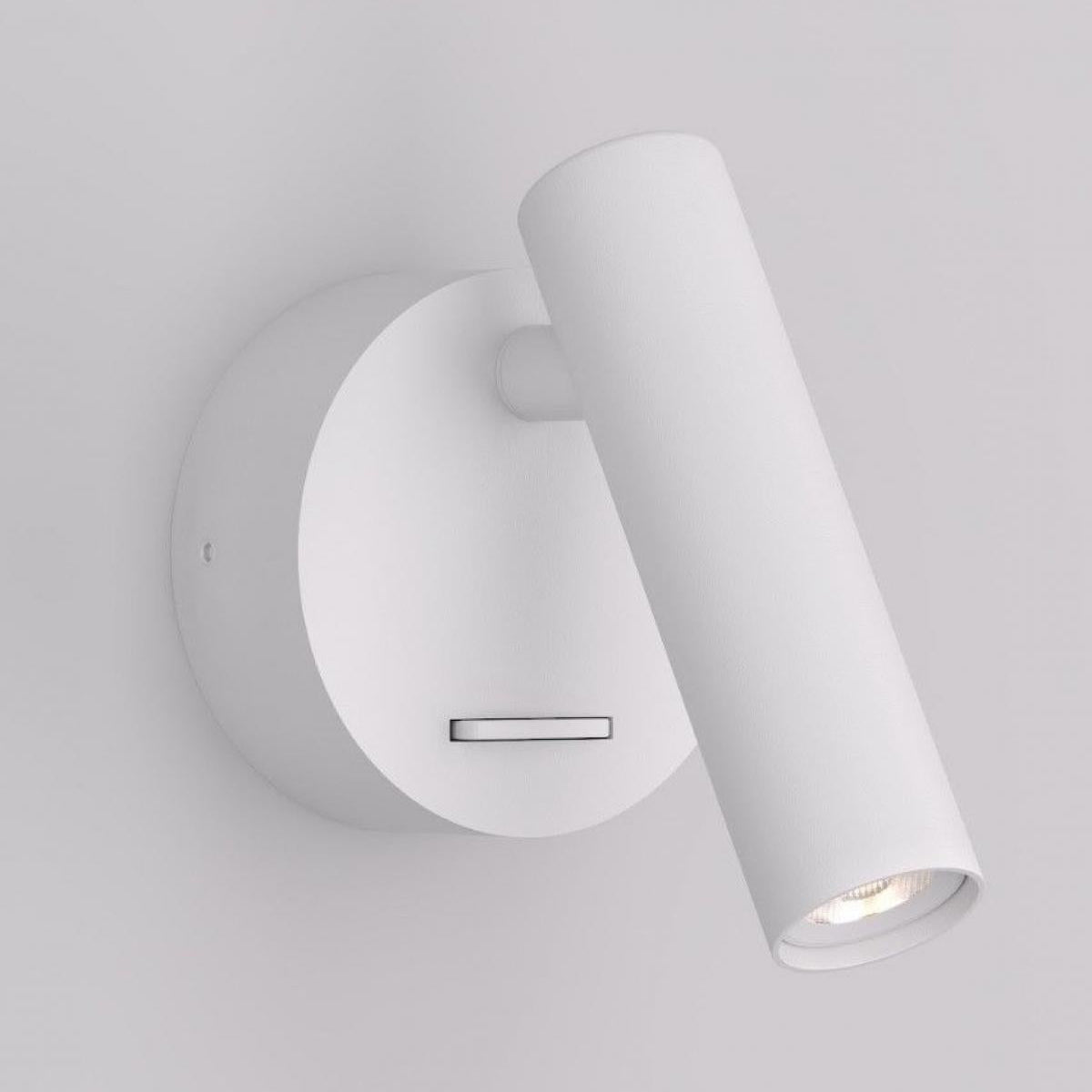 Настінний світильник білий з вимикачем D-7.7 cm Led 3W 3000K White Circle 260528-100007990