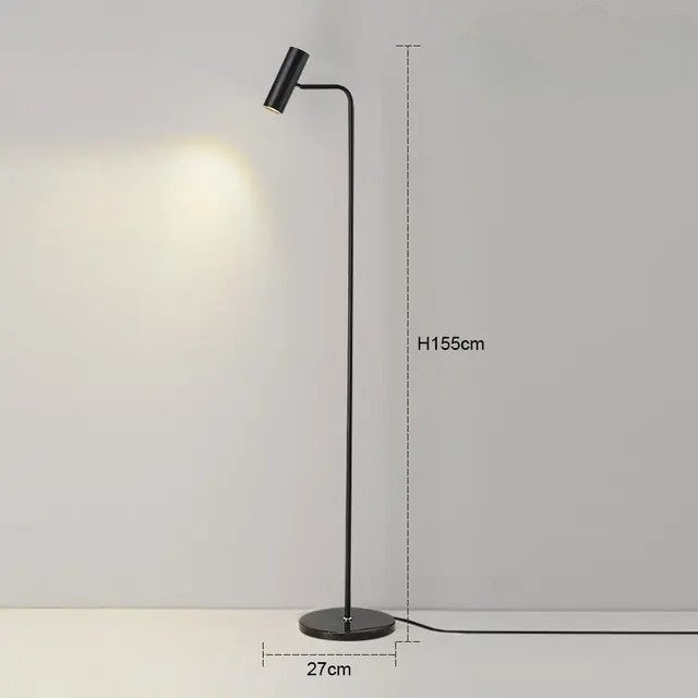 Торшер Tube Floor simple H-155 cm Led 15W Black 240822-100003583