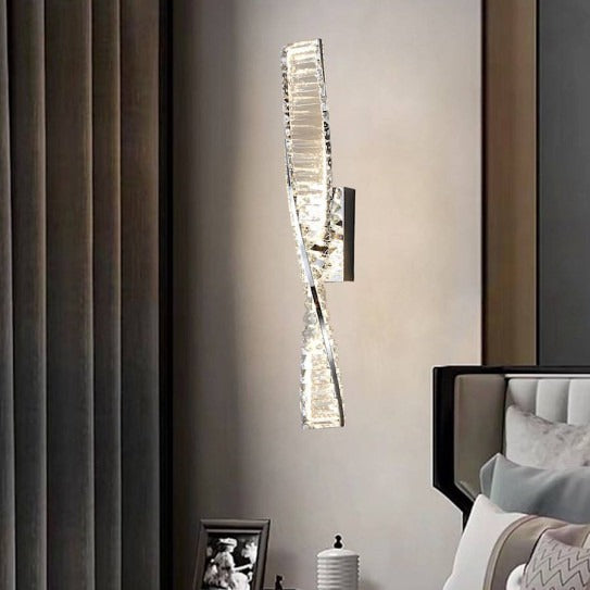Настінний світильник H-50 cm Led 13W 4000K Gold/ Silver Diamond Crystal light 240617-100003390