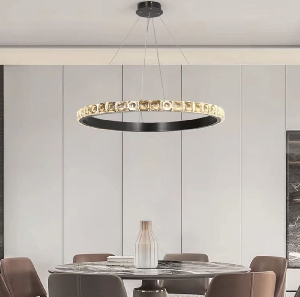Підвісні світильники Crystal H150 Led 21W 3500K D600 / D800 Black 250118-100004102