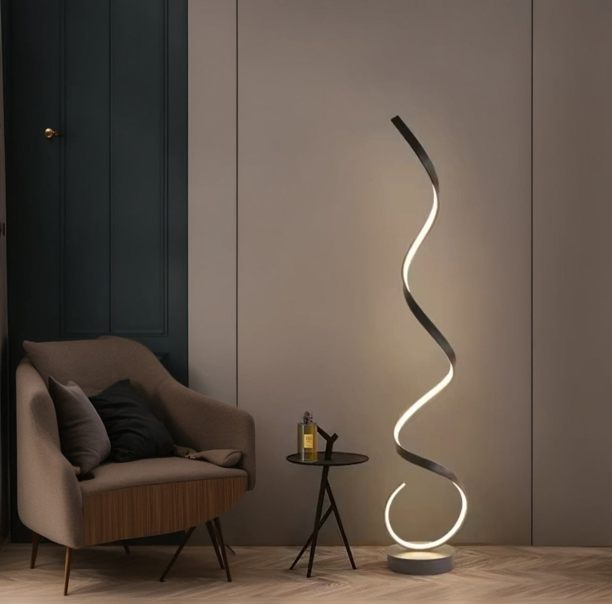 Торшер Spiral Led 48W Black 240776-100003472