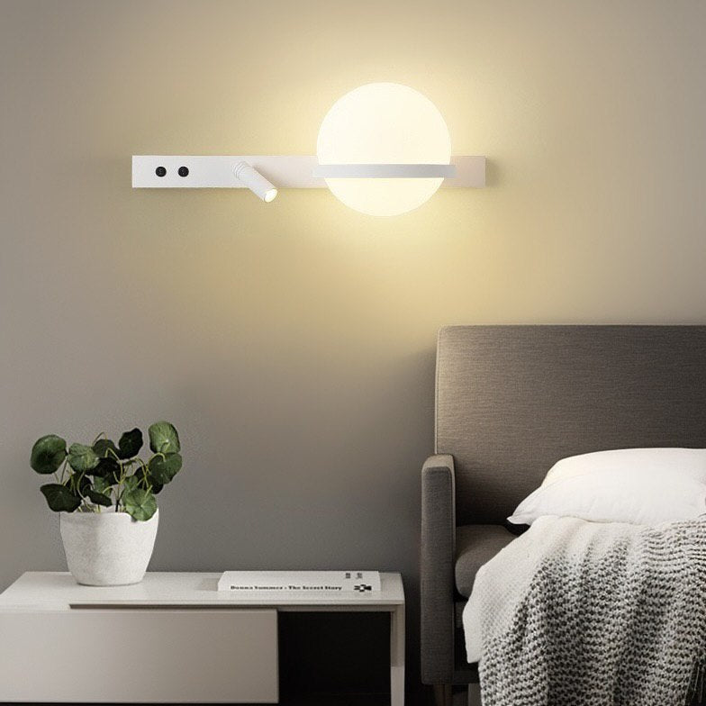 Настінний світильник з вимикачем на корпусі H-40 cm D-12 cm Led 7W White Merry bollo 240922-100003688