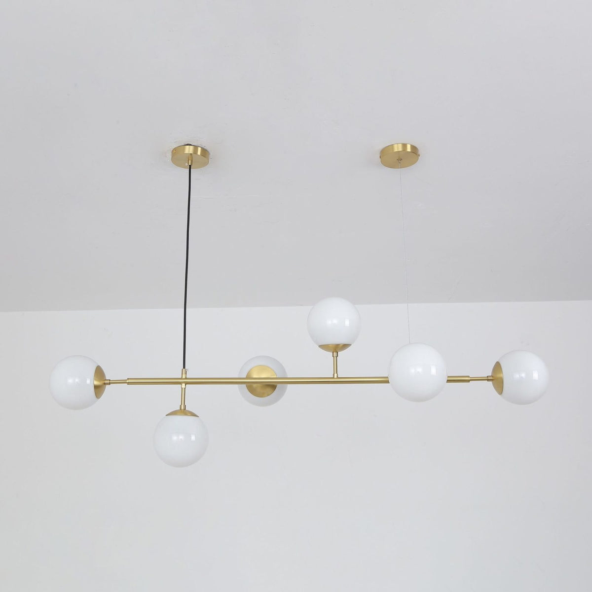 Підвісна люстра Modo gold glass White L-115 см 6xE27 240731-100003503