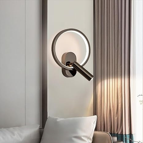 Світильник настінний Spot ring Led 9W 4000K Black / Chrome 240618-100003398