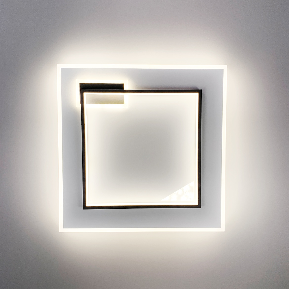 Стельовий світильник Ceiling Square D500 Led 47W 3000K 4500K 6000K White + Gray 231018-100002688