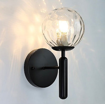 Бра Faro bollo transparent / matte glass 1xG9 Black 240918-100003721