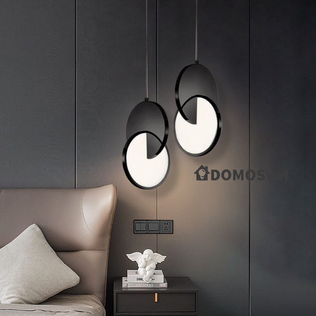 Підвіс чорний D-20 cm Led 12W Coins Black Eclipse 240822-100003562