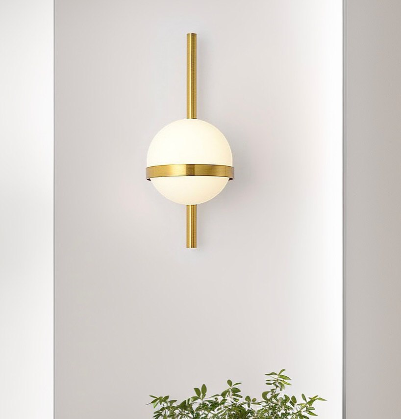 Настінний світильник Bollo D-16 cm E27 Gold + White 240718-100003406