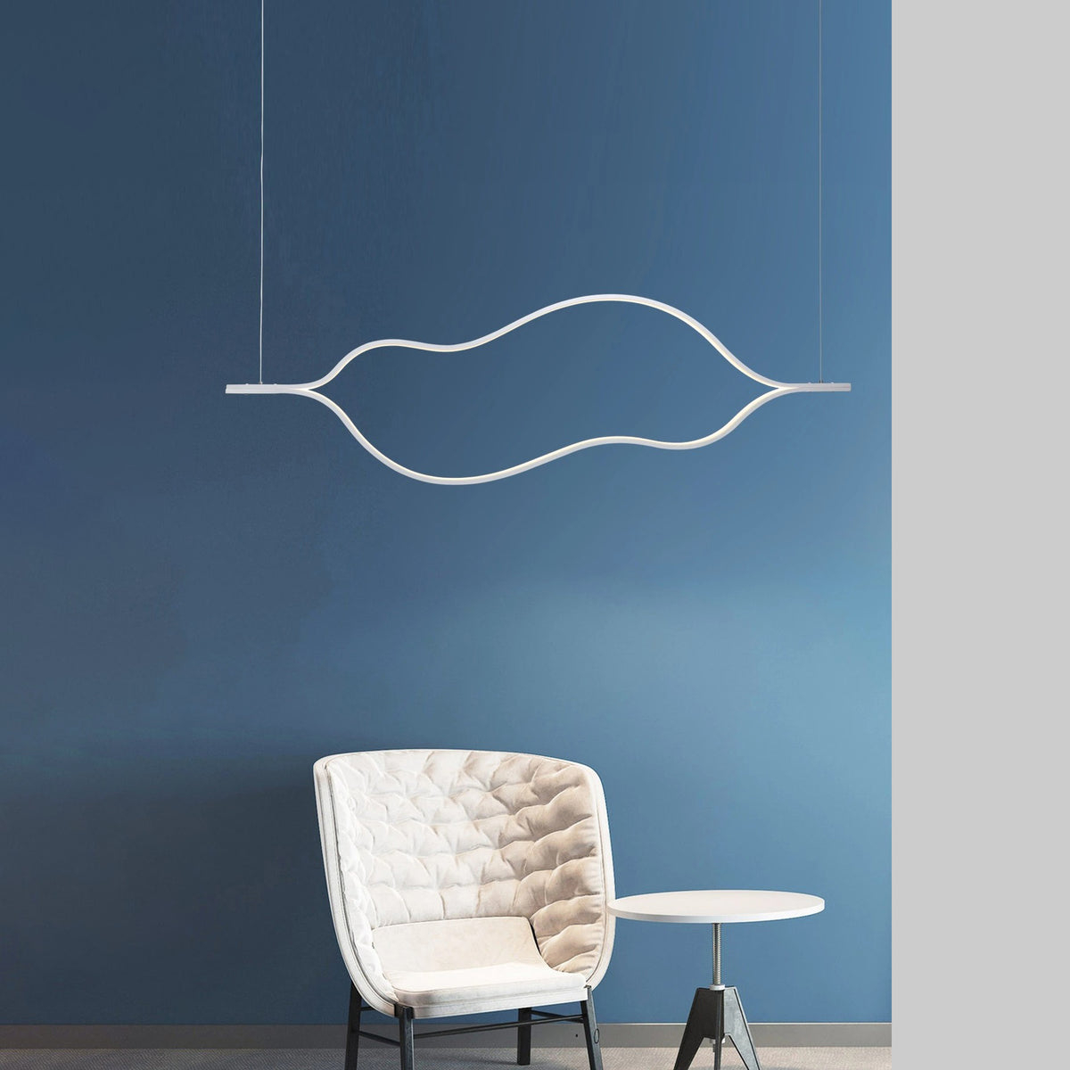 Підвісні світильники L-100 cm / L-150 cm White Flat Lamp 210936-100000397