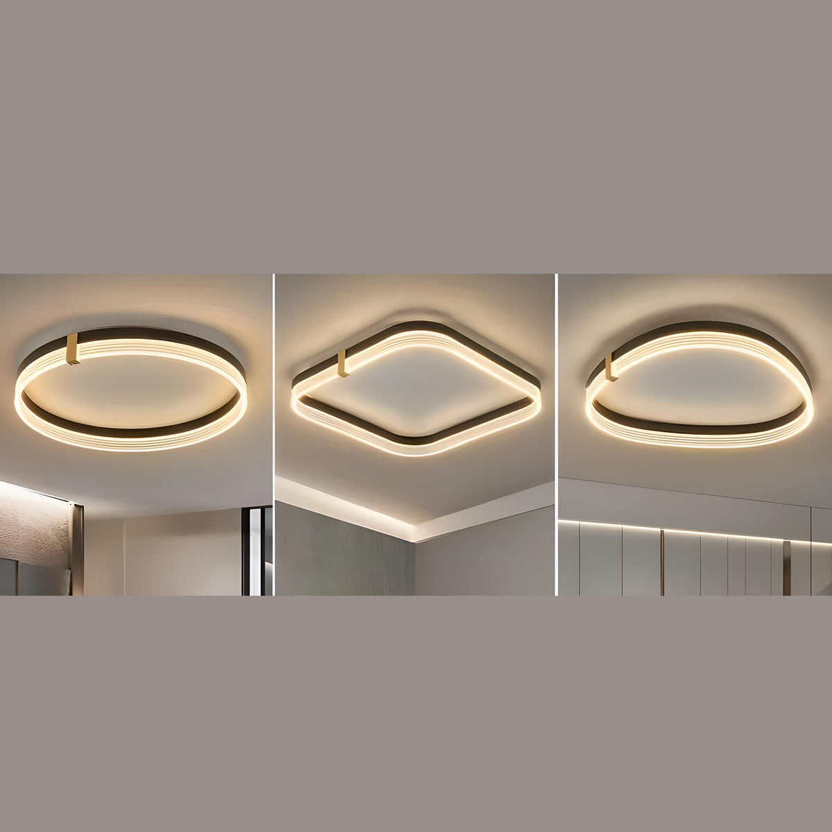 Стельовий світильник Simple square D500 3000-6000K 58W LED Black 241018-100003797