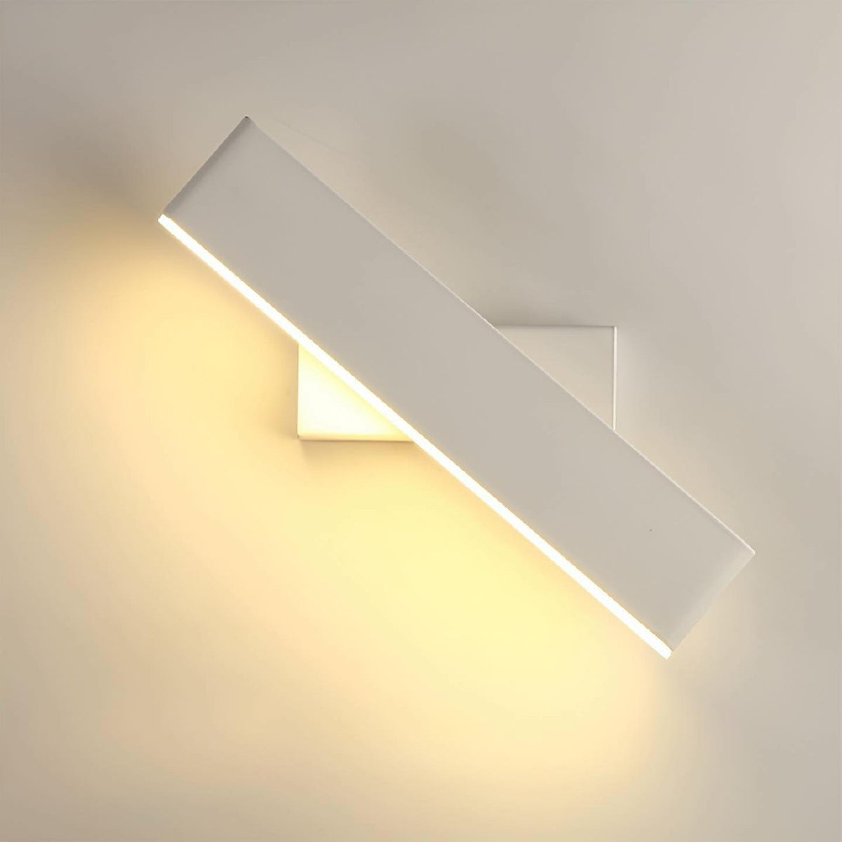 Бра настінний чорний / білий L-31 cm з вимикачем на корпусі поворотний Shatler lamp 4000K Black / White 240158-100002975