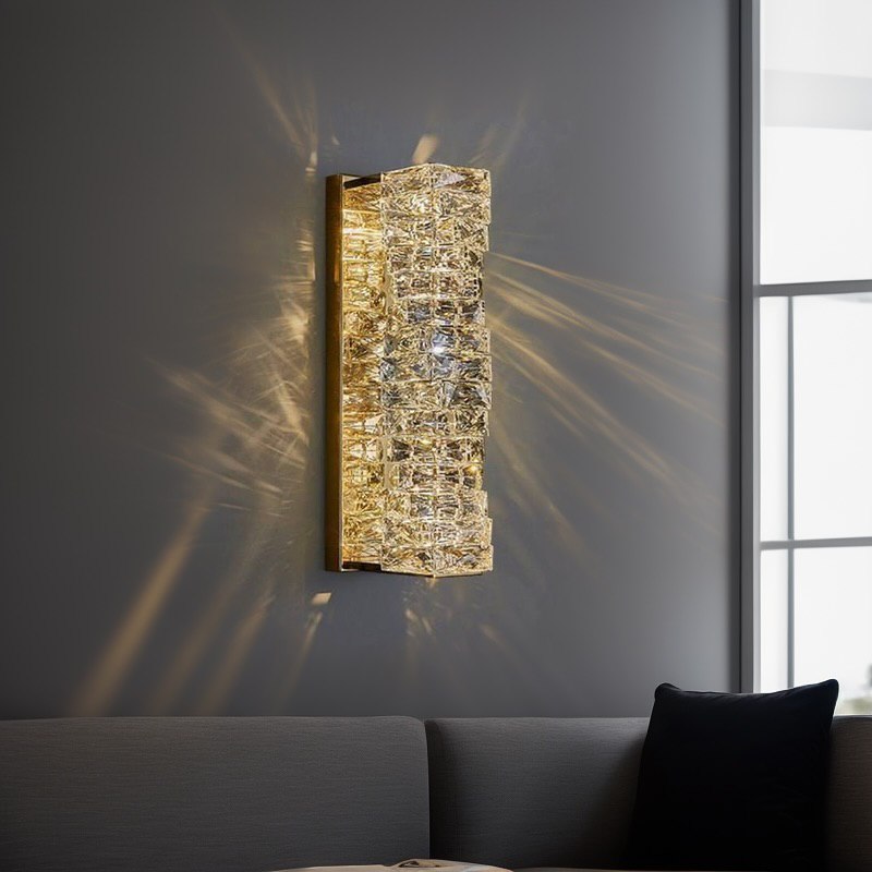 Настінний світильник золотий Crystal Shine Diamond H-46 cm Led 20W Gold 240622-100003430