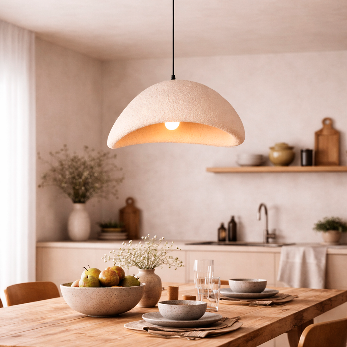 Підвісний світильник бежевий Wabi Sabi D-30 cm / 40 cm / 50 cm / 60 cm Е27 Beige 260431-100007812