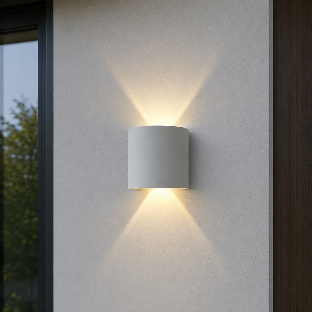 Настінний білий вуличний світильник Led 2W IP54 3000K White Kira 260619-100008188