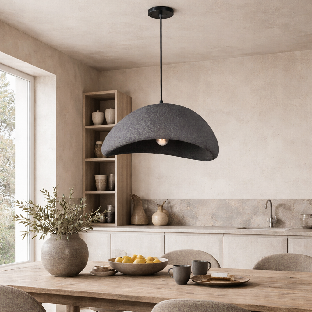 Підвісний світильник графітовий Wabi Sabi D-30 cm / 40 cm / 50 cm / 60 cm Е27 Black 260431-100007813