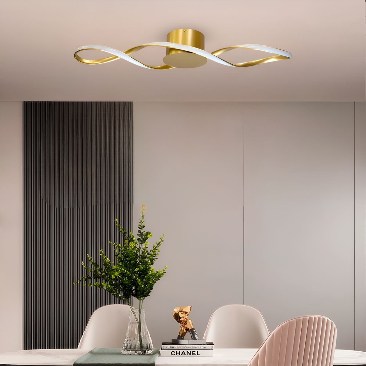 Люстра Wave Gold 38W L-80cm 4000К 250535-100005011