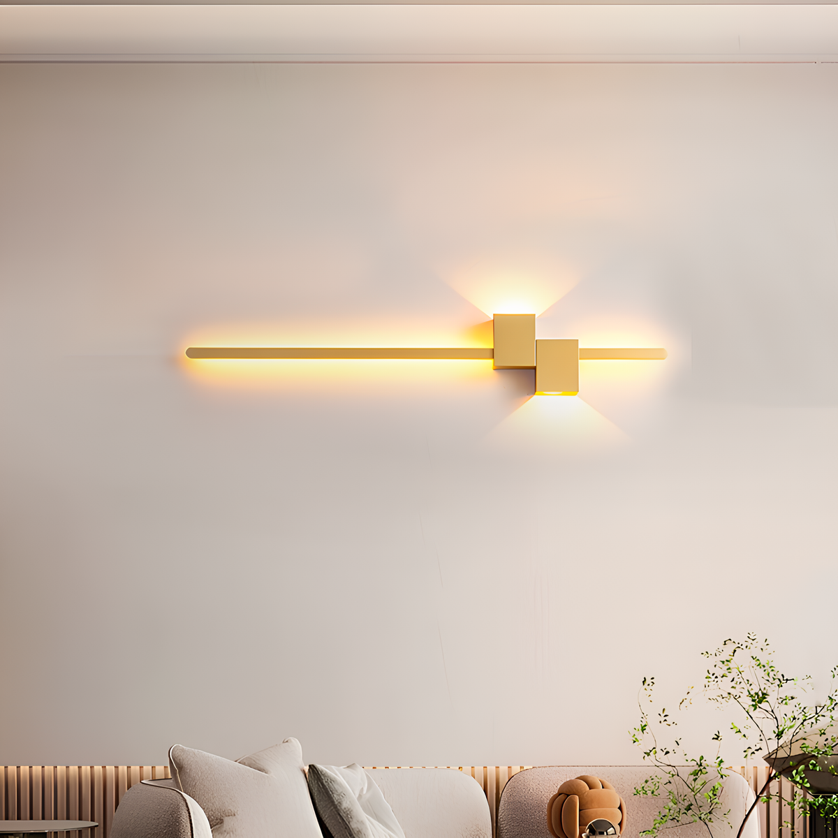 Настінний світильник Line square H-80cm Gold 250491-100004439