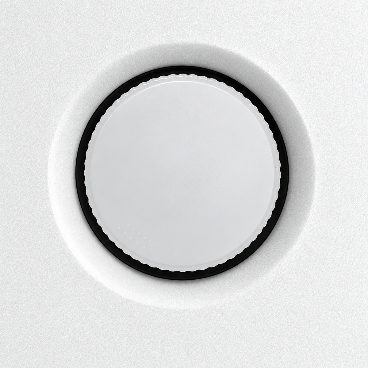 Світильник точковий врізний білий для натяжної стелі D - 10,5 cm GX53 White + Black Bulb ceiling 261074-100009113