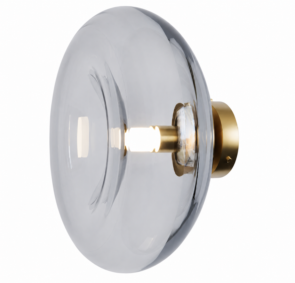 Настінний світильник золотий з прозорим плафоном D-29 cm G9 Transparent Bulb 260633-100008129