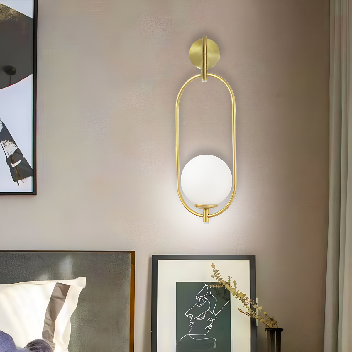 Бра Faro Bollo H-23cm D-22cm E14 Gold 250563-100004824