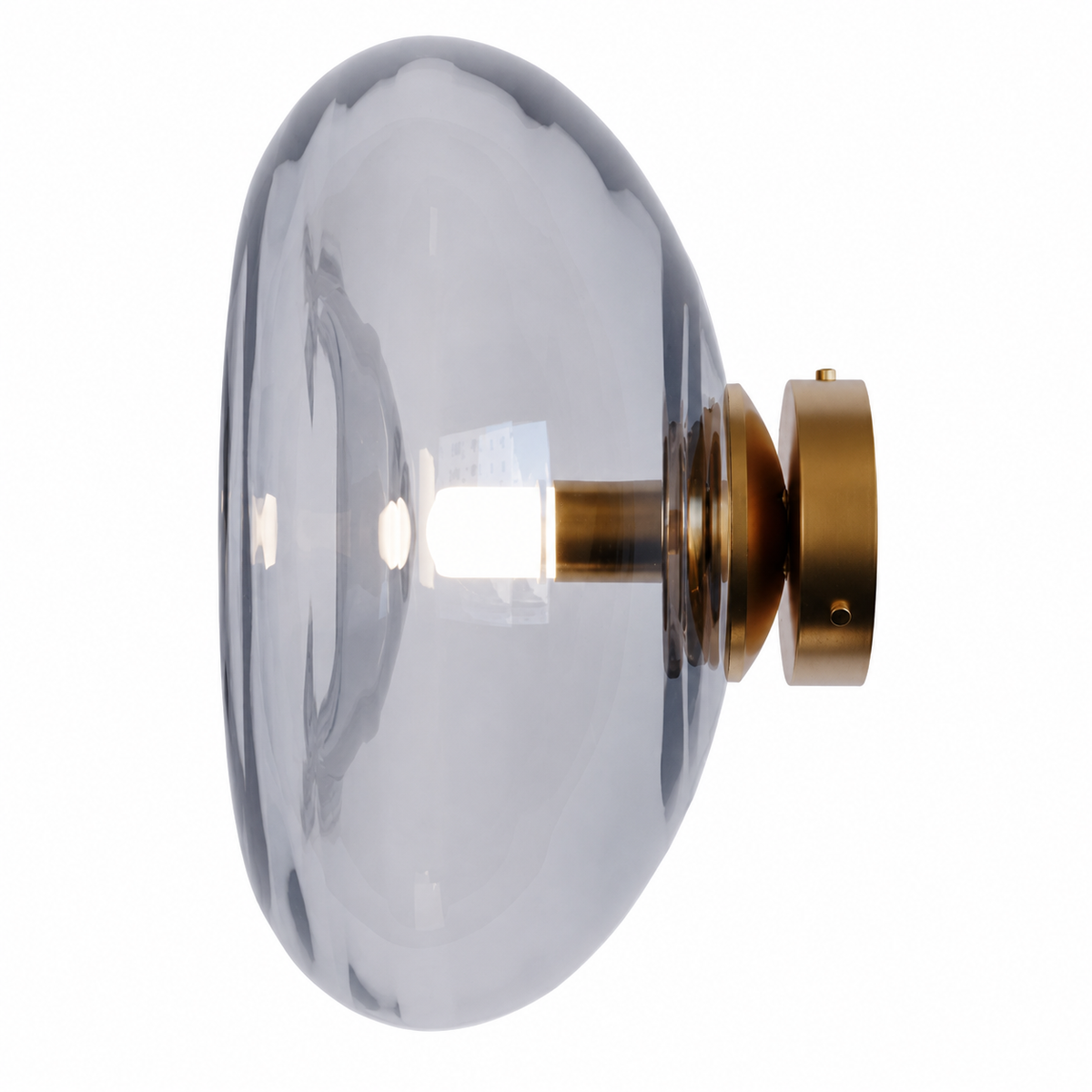 Настінний світильник золотий з прозорим плафоном D-29 cm G9 Transparent Bulb 260633-100008129