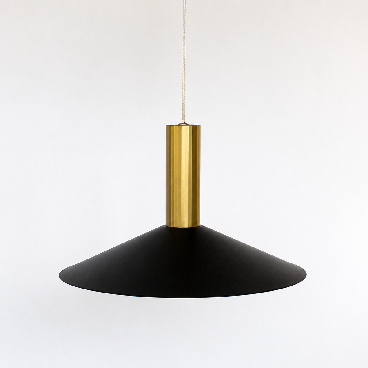 Підвісний світильник чорно - золотий H - 80 cm D - 30 cm Led 15W 3000K Gold + Black Tubie С 260866-100008523
