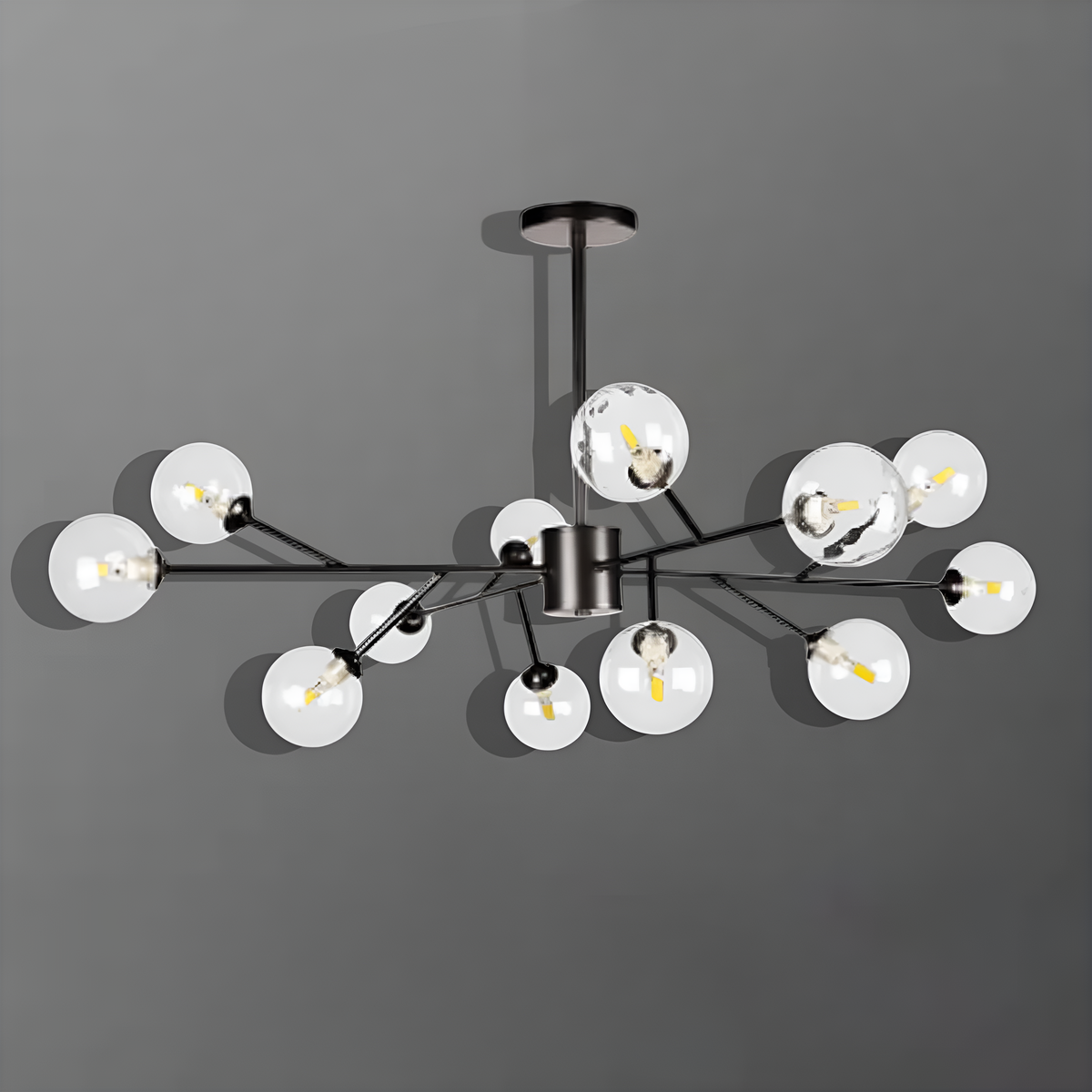 Люстра Berries G9х12 D-105cm Black + Clear 250431-100004559