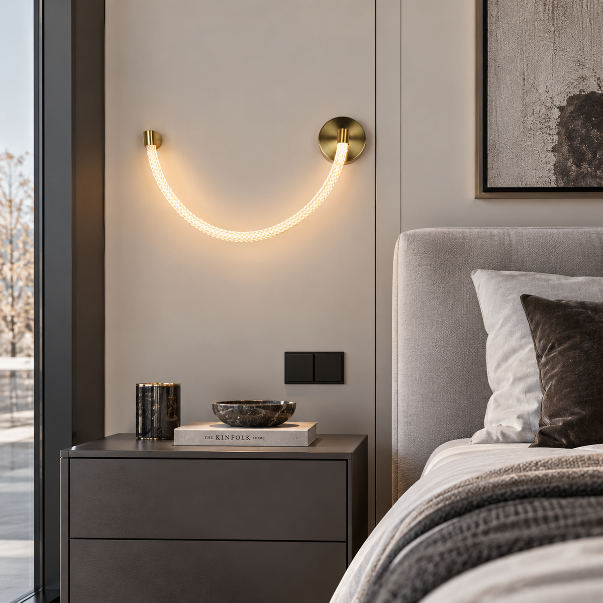 Світильник настінний з гнучким розсіювачем Rope white L-60 cm Led 6W 4000K 241036-100003893