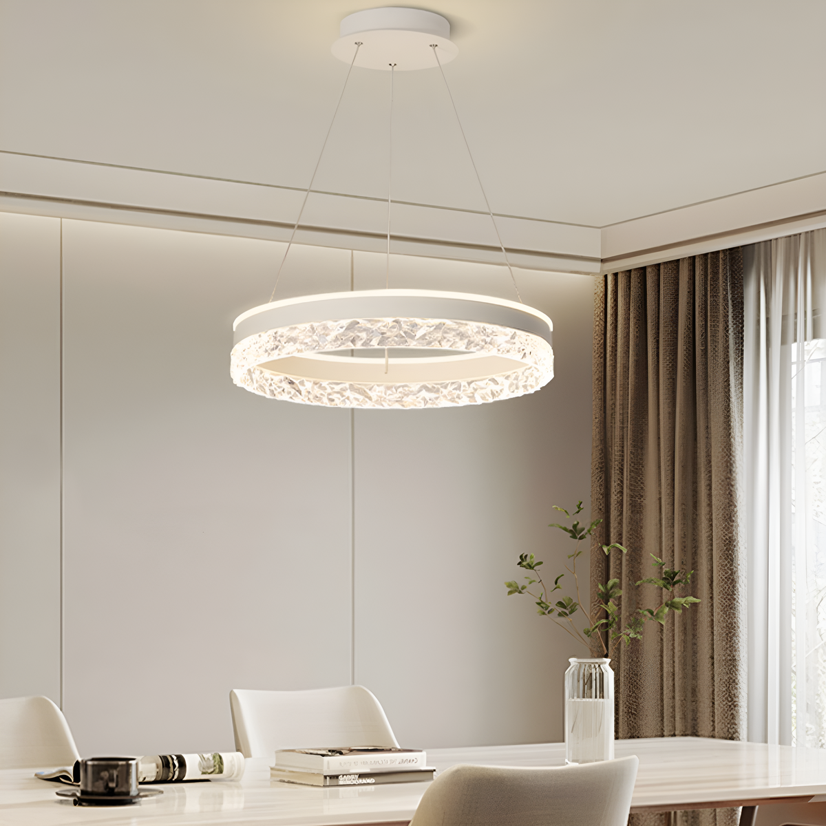 Люстра Circle White D-50cm 96W 250576-100004705