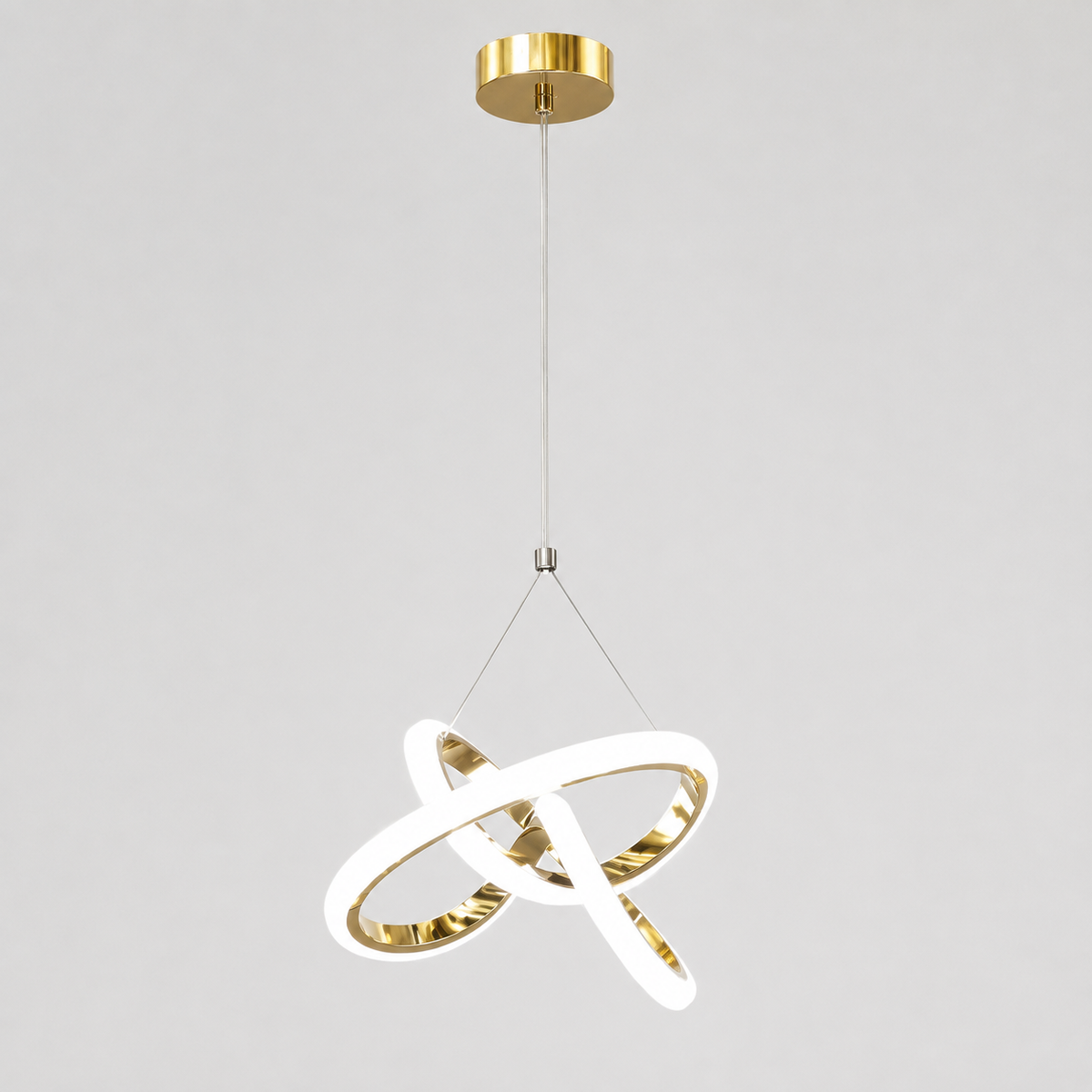 Підвісний світильник золотий D-25.5 cm Led 38W Gold Crystal 251035-100006405