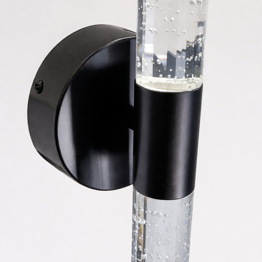 Настінне бра чорне H-34 cm Led 6W 4000K Black Bubble Tube 250935-100002041