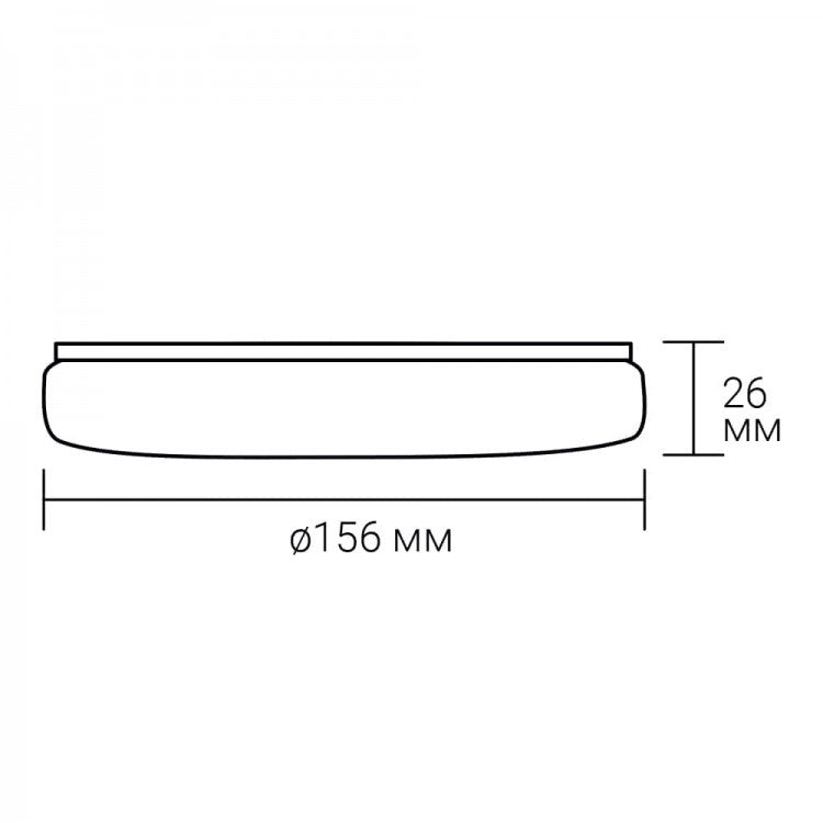 Стельові світильники чорні D-9 cm/ 12 cm/ 15.6 cm/19 cm H-2.6 cm Led 5000K Black Basic Round 260164-100007167