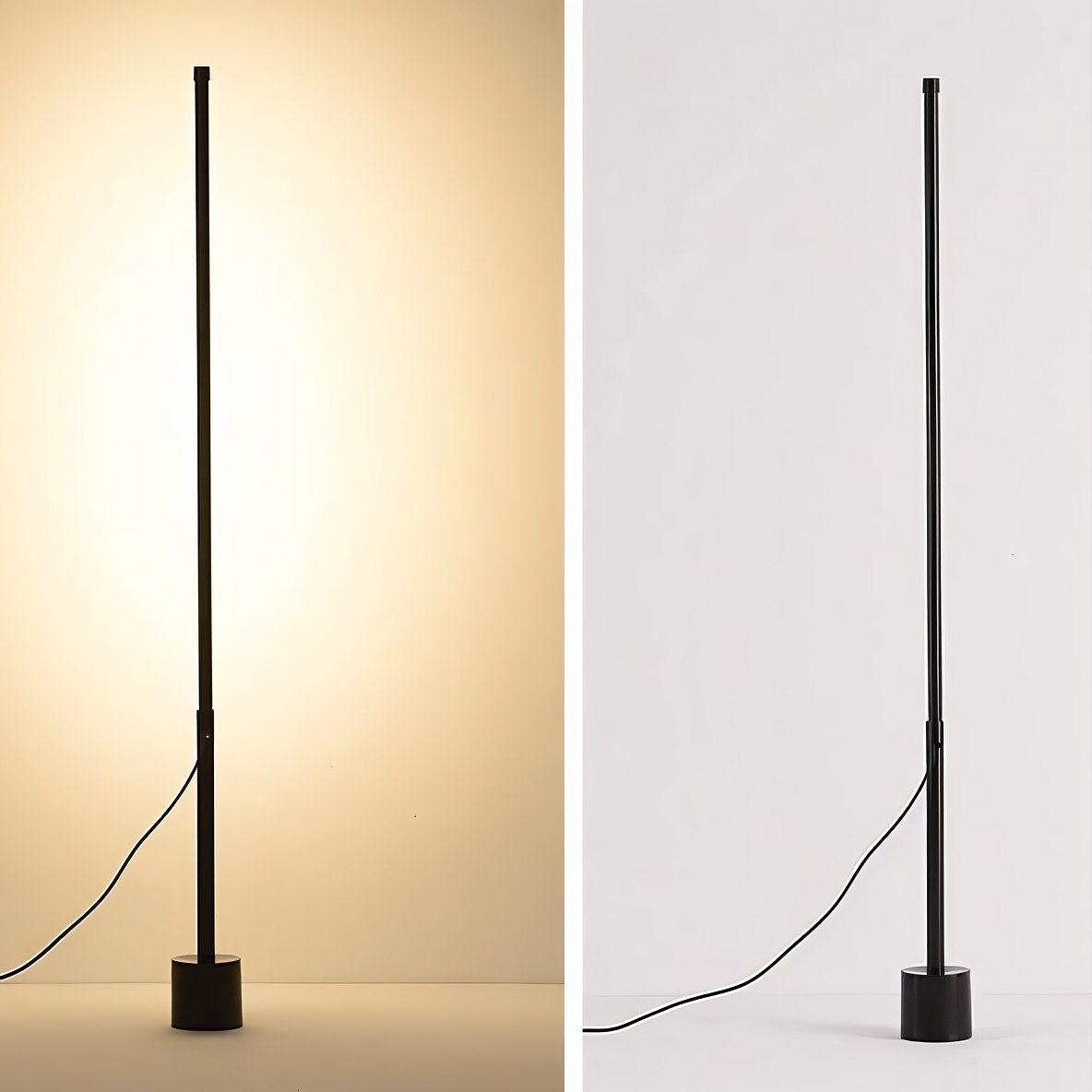 Підлогові світильники Pipe line floor H1000 Led 20W Black / White 241249-100004003