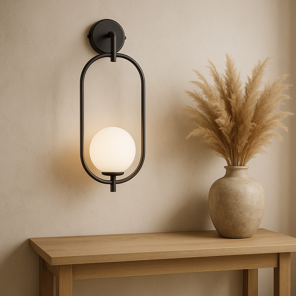 Бра Faro Bollo H-53cm D-22cm E14 Black 250563-100004829