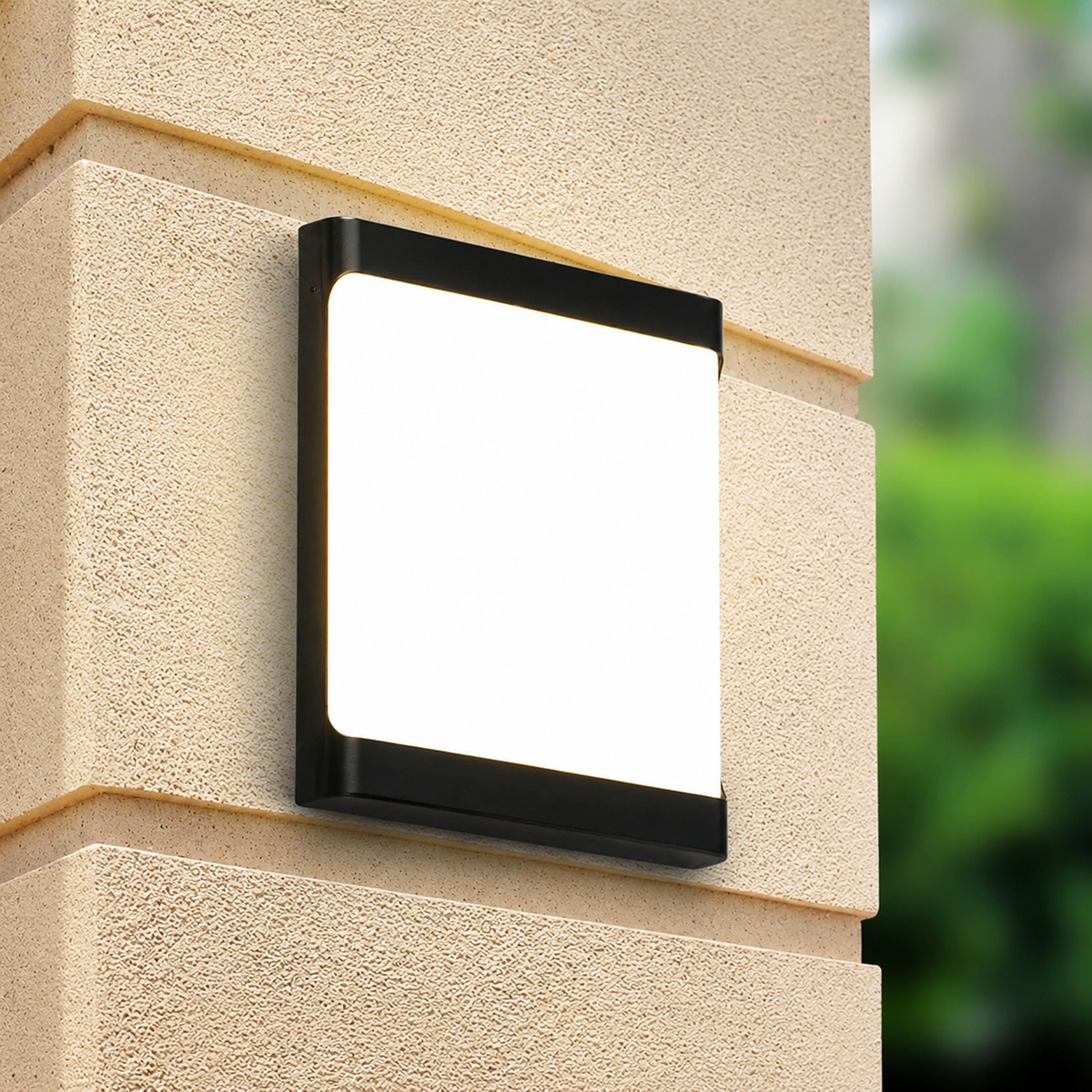 Настінний вуличний світильник Led 18W IP54 3000K Black + White Haley 230519-100002085
