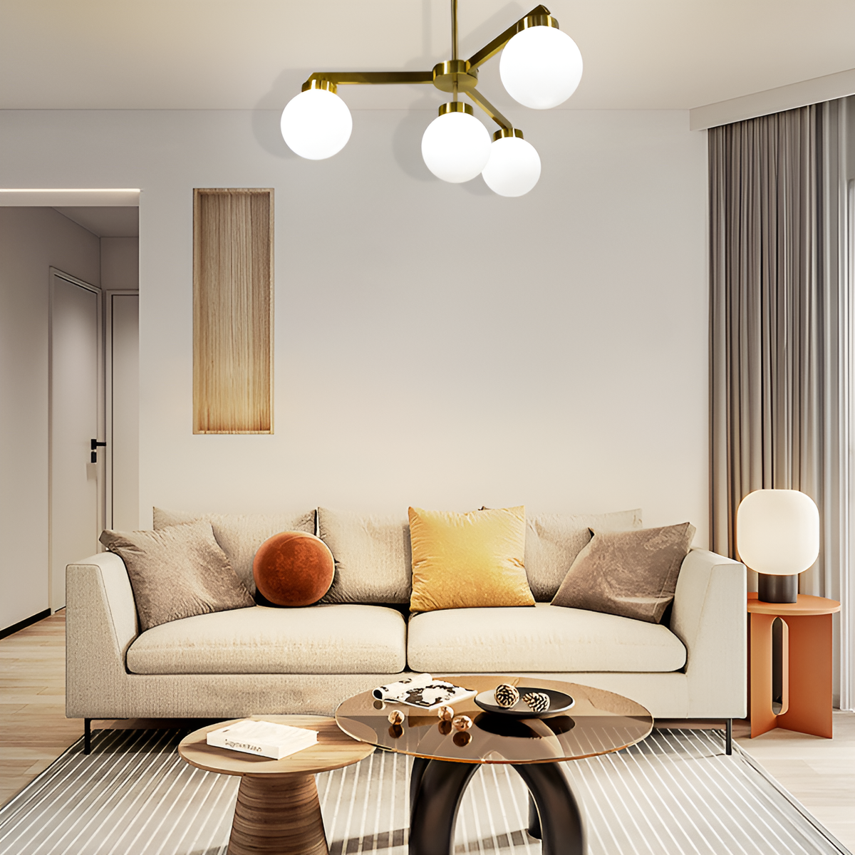 Підвісні світильники Light Aura D-60 см 4xG9 / 7xG9 Gold + White 241118-100003963