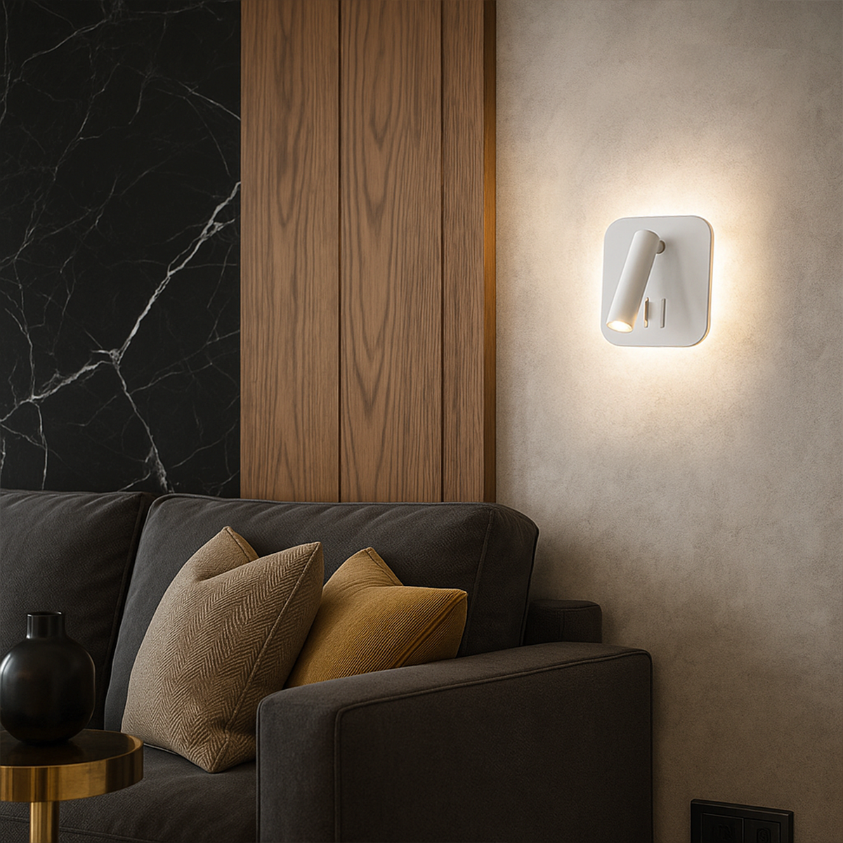 Бра з вимикачем на корпусі Bun Tune lamp 230520-100002013