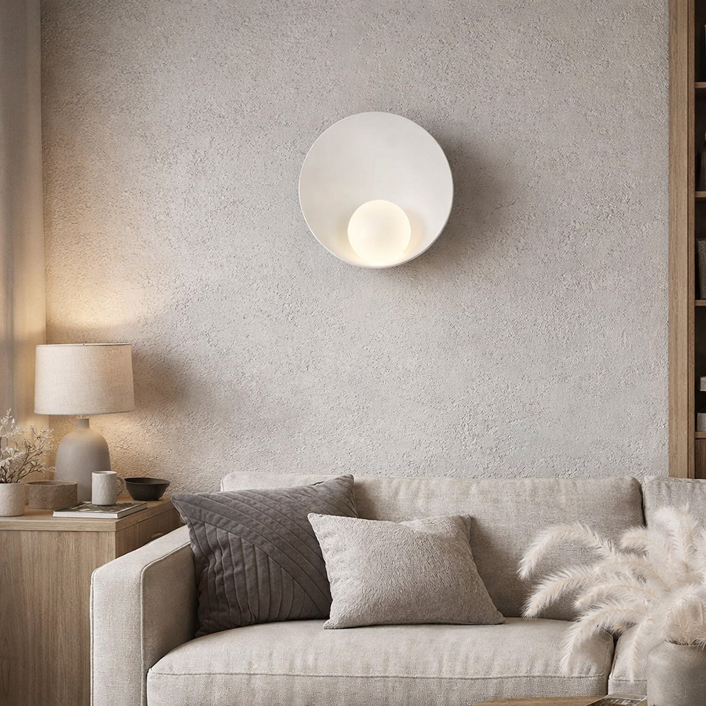 Бра біле D-26 cm G9 Plate White 211026-100000450