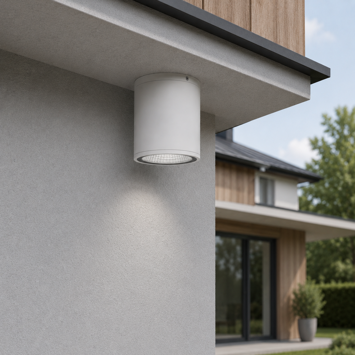 Стельовий білий круглий точковий вуличний світильник Led 5W IP54 3000K White Sia 260619-100008159