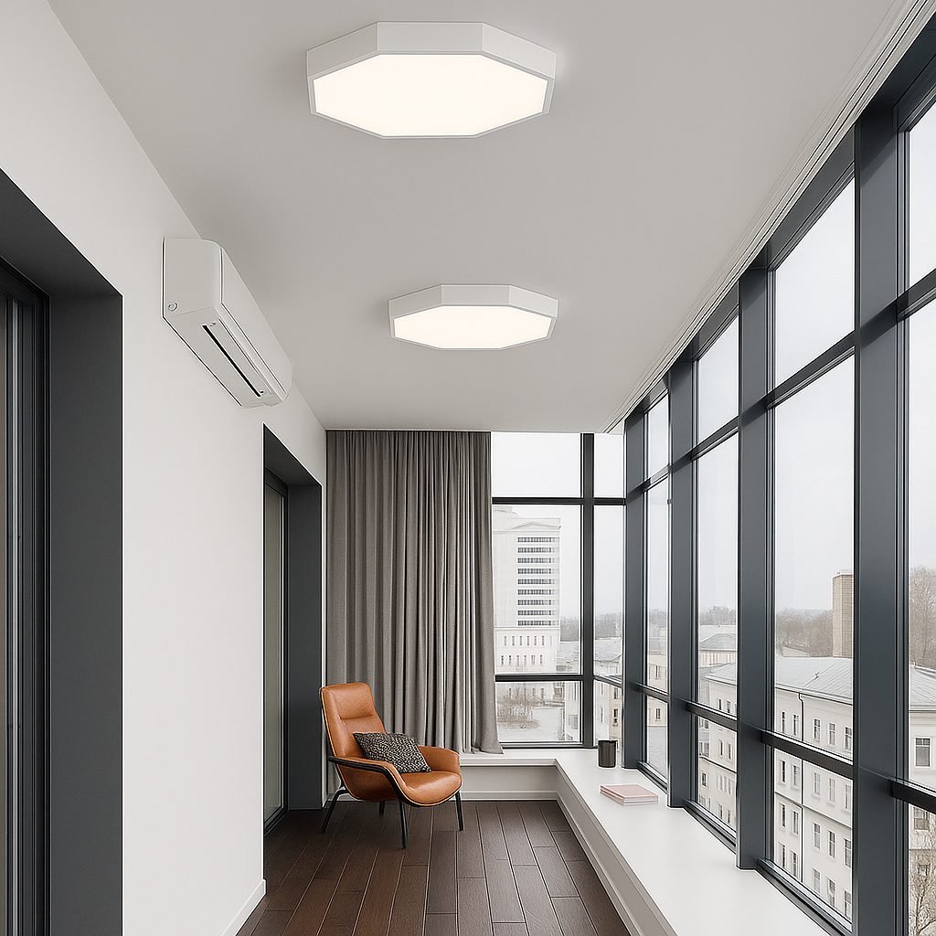 Світильник стельовий Polyhedron L400 Led 48W Black / White 241076-100003864
