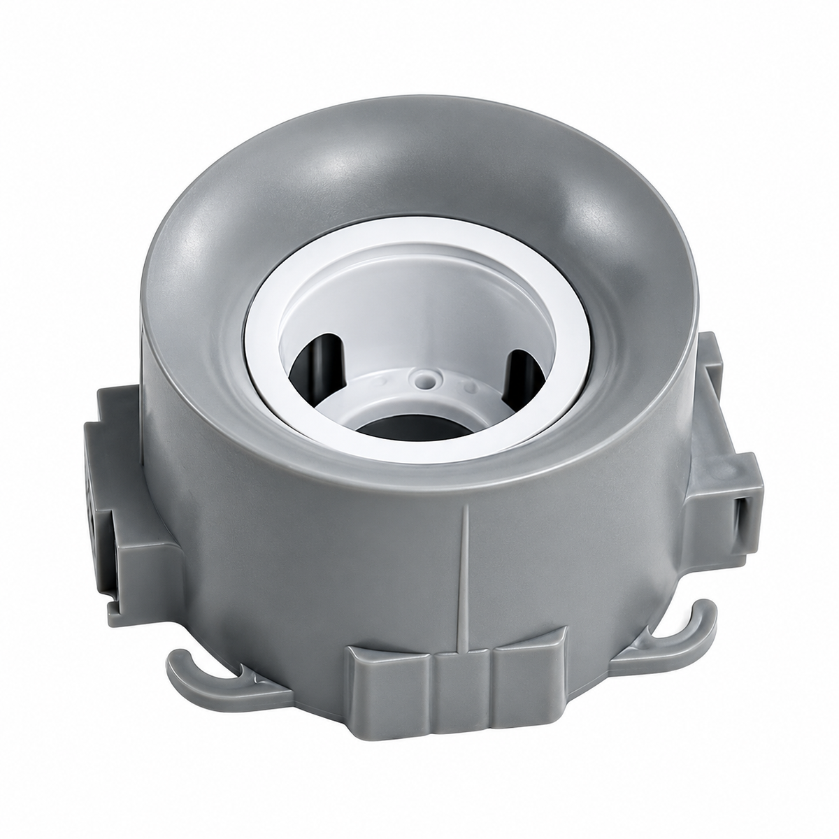 Cвітильник точковий врізний сірий для натяжних стель H - 6 cm D - 9,4 cm GU10 Grey Spoter Soft 261028-100009092