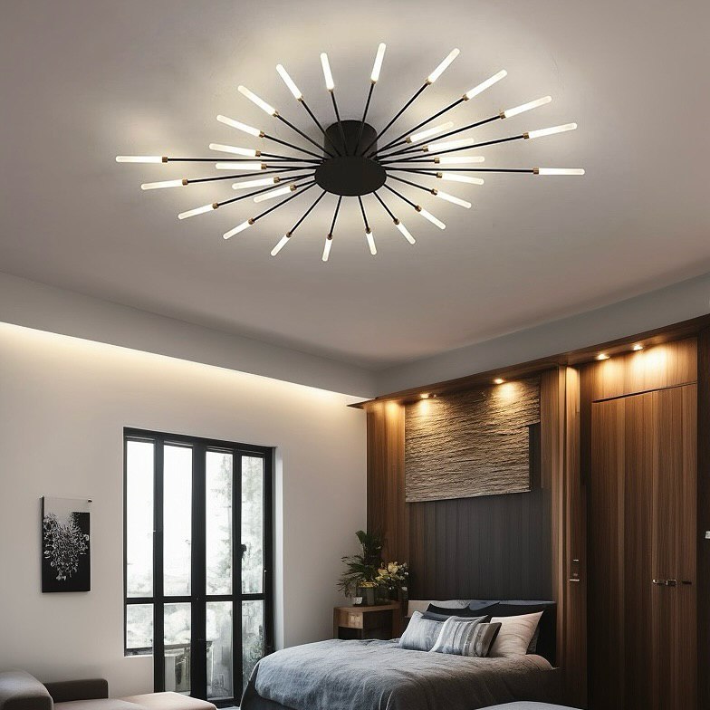 Стельовий світильник Fan lamp 28 D100 Led 20W 4000K Black 250118-100004031