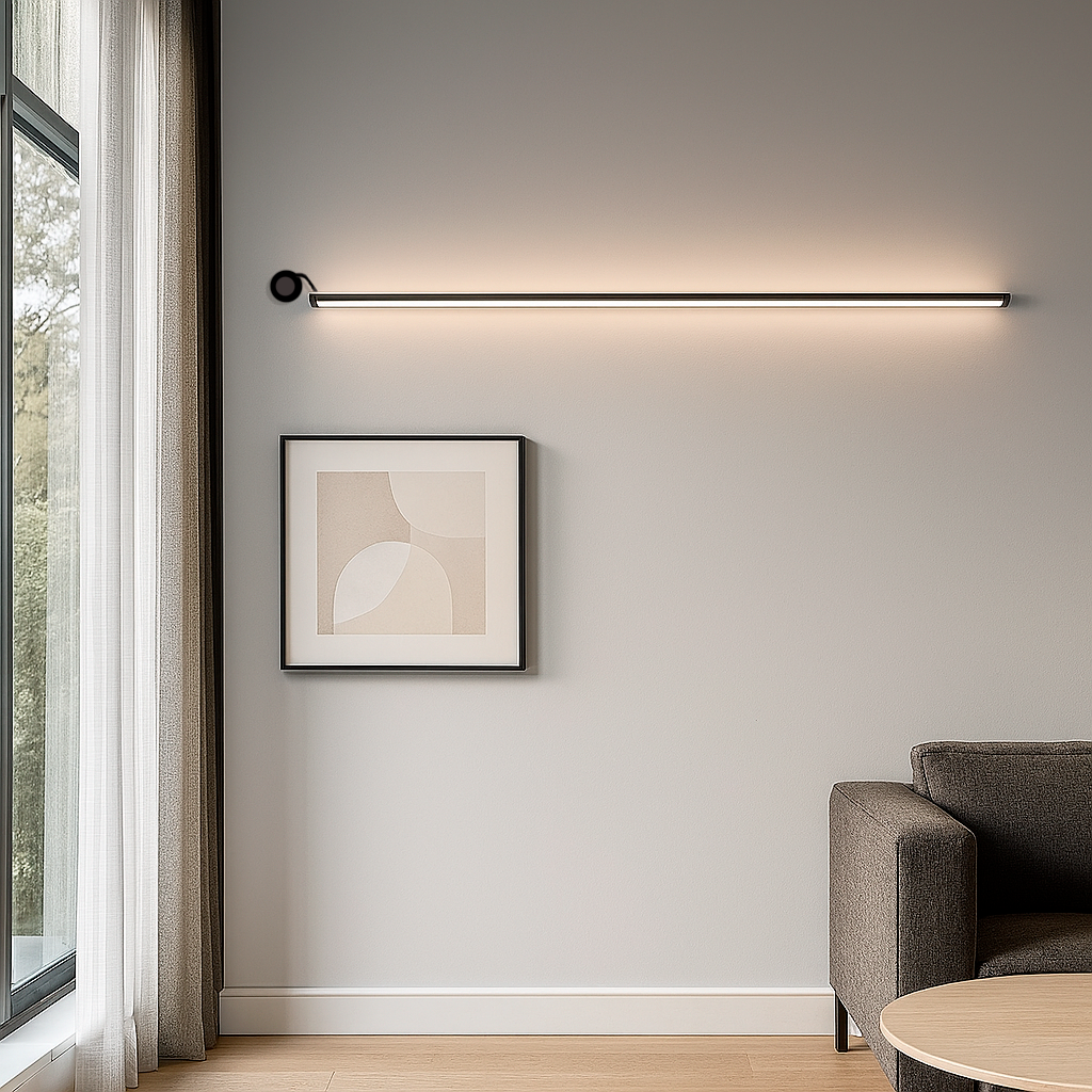 Настінний світильник чорний L-154 cm / L-203 cm / L-302 cm Led Black String 250725-100005545