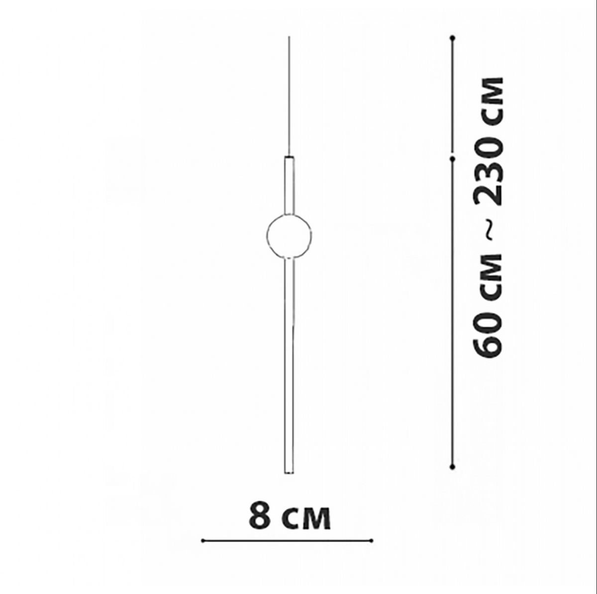 Підвісний світильник золотий D-8 cm Led 6W 3000K Gold Elegant Tube 261066-100009066