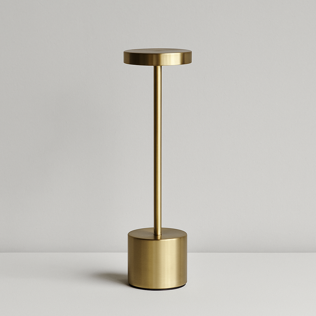 Настільна лампа золота акумуляторна H-34 cm Led 3.5W Gold Hermes 251188-100006553