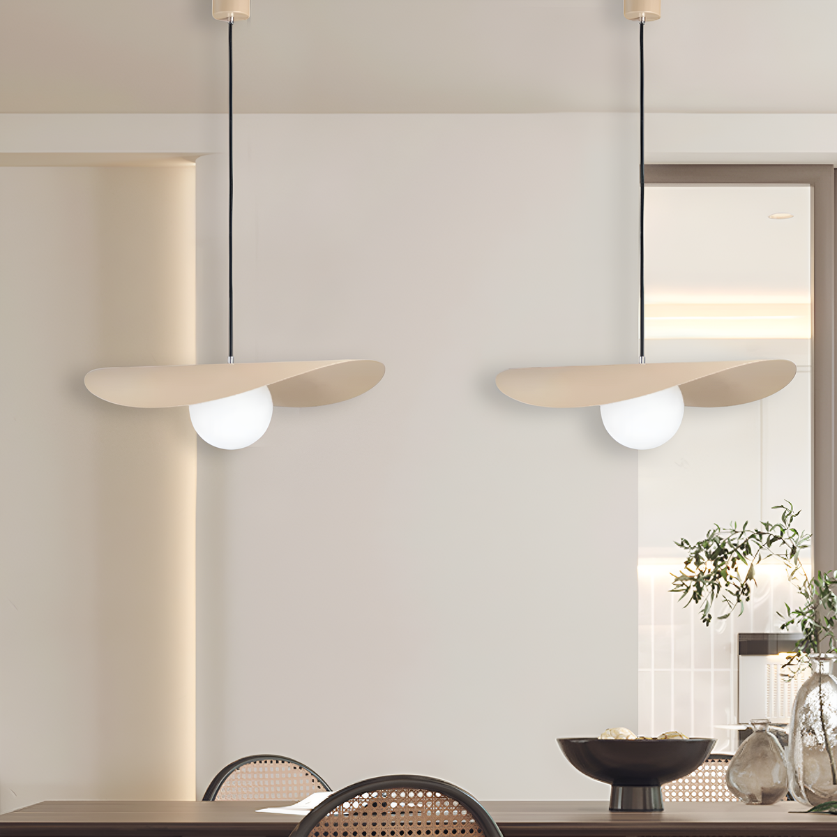 Підвісний світильник Taco Beige L-60cm G9 250577-100004876
