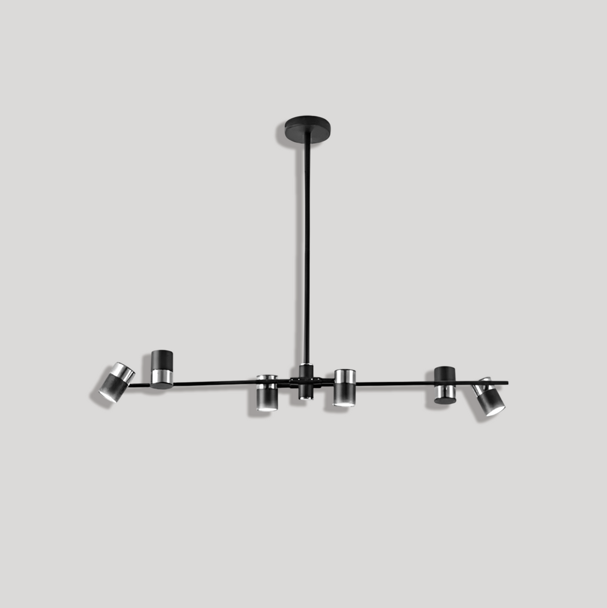 Люстра Spoon 6 L-96 см GU10*6 Black + Chrome 250419-100004429