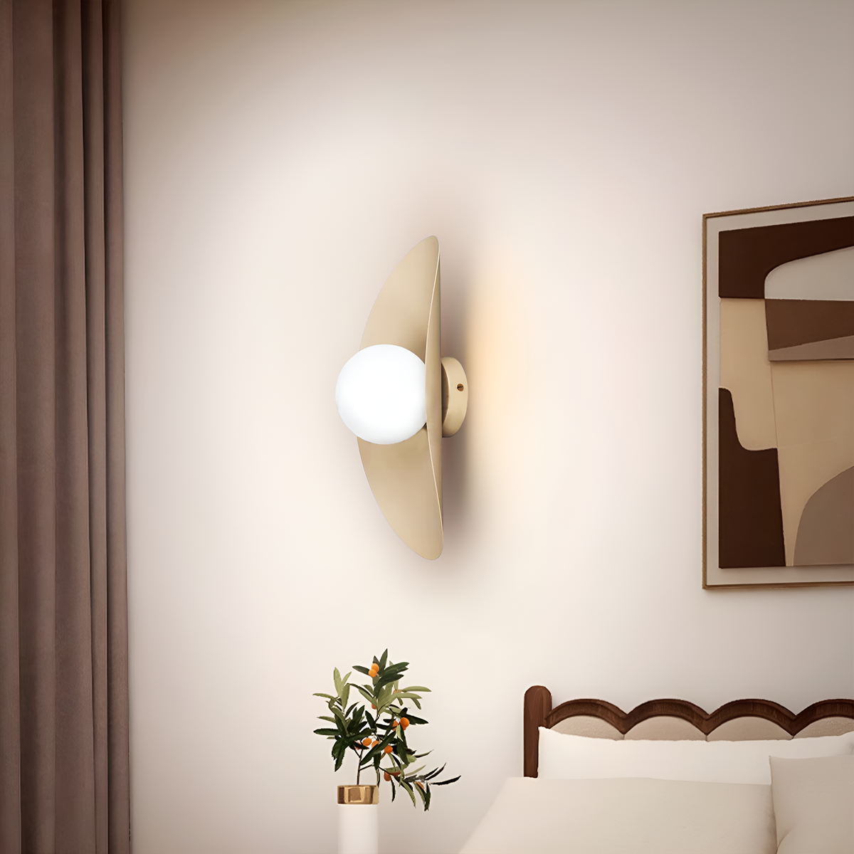 Настінний світильник Taco Beige H-40cm G9 250577-100004880