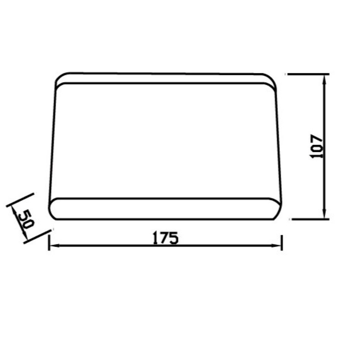 Настінний сірий вуличний світильник H-17,5 cm Led 12W IP54 3000K Grey + White Margo 260619-100008271