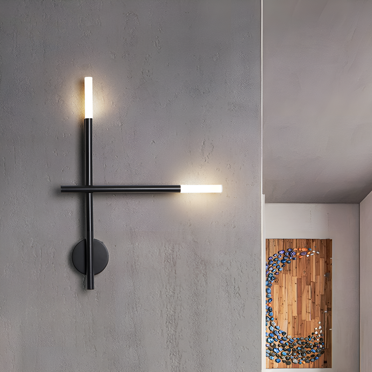 Бра Geometry Black H-47cm Led 2 250558-100004756